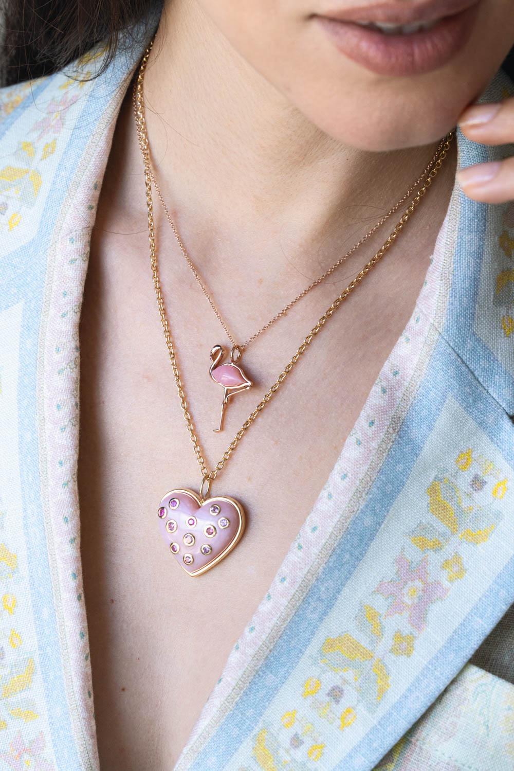Flamingo Pendant Necklace - Image 4