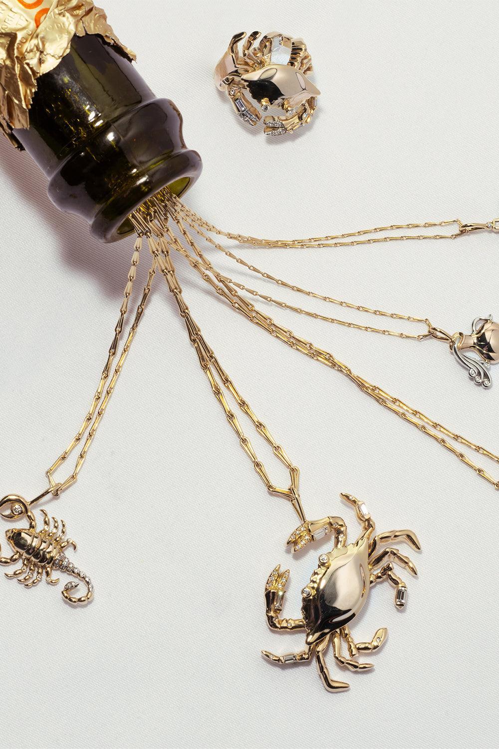 Large Cancer Zodiac Necklace - Image 2