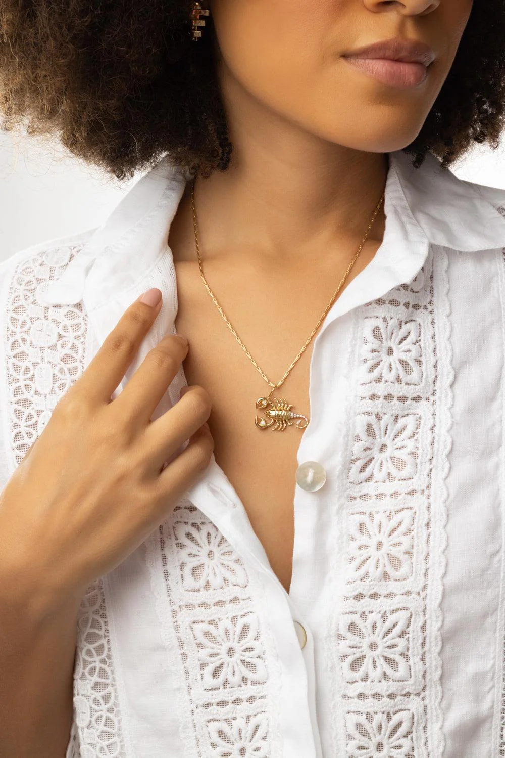 Medium Scorpio Zodiac Necklace - Image 2