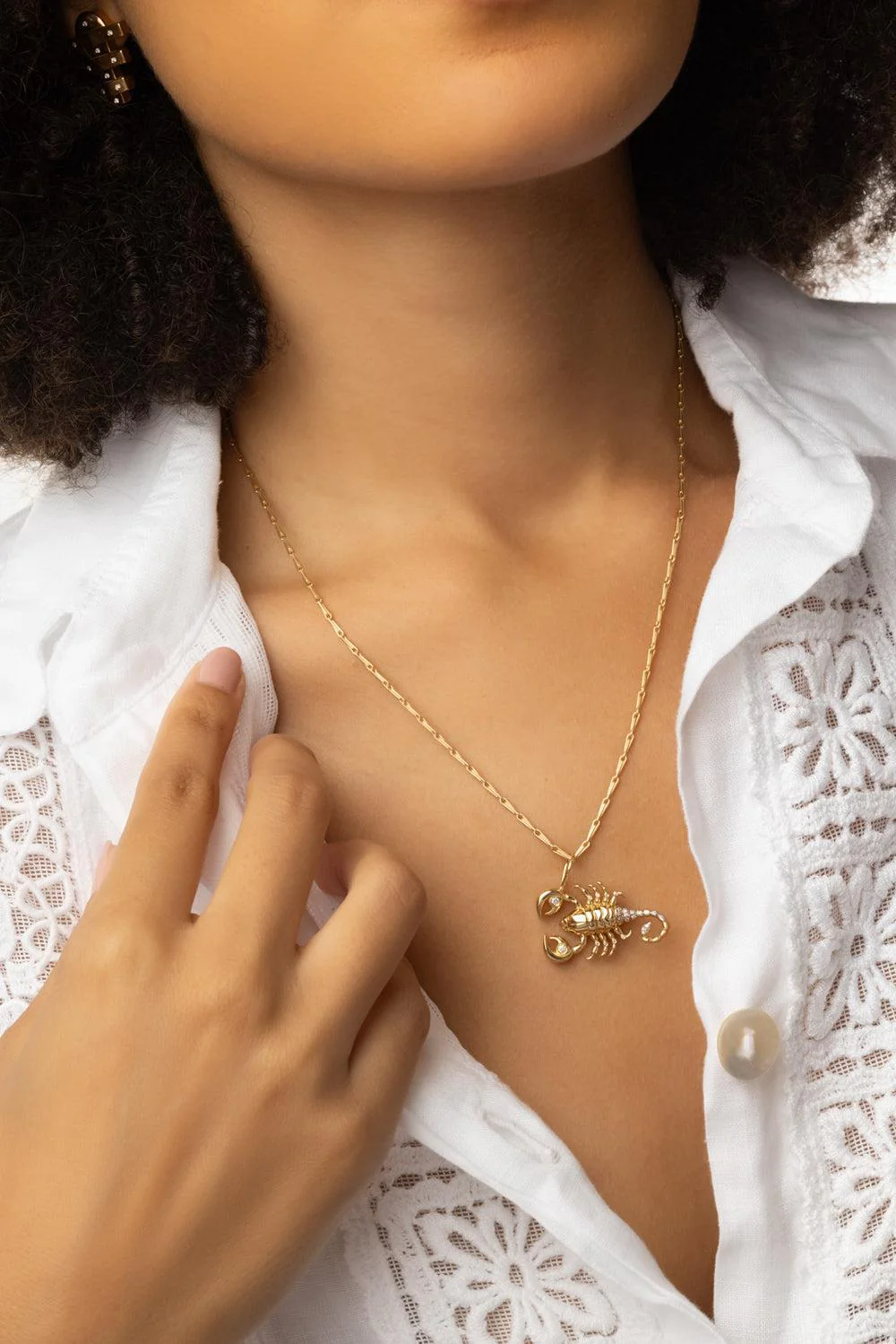 Medium Scorpio Zodiac Necklace - Image 3