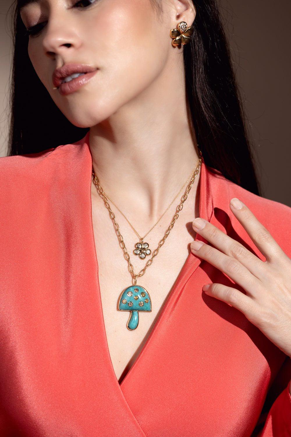 Mini Petal Flower Necklace - Image 3
