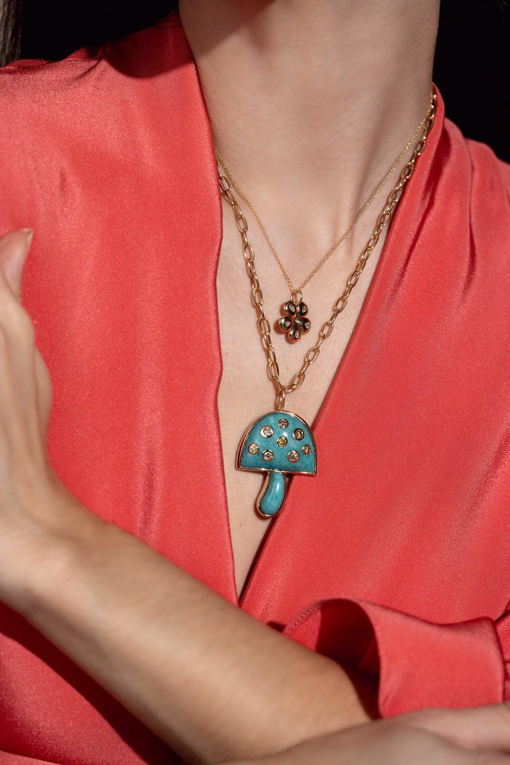 Mini Petal Flower Necklace - Image 4