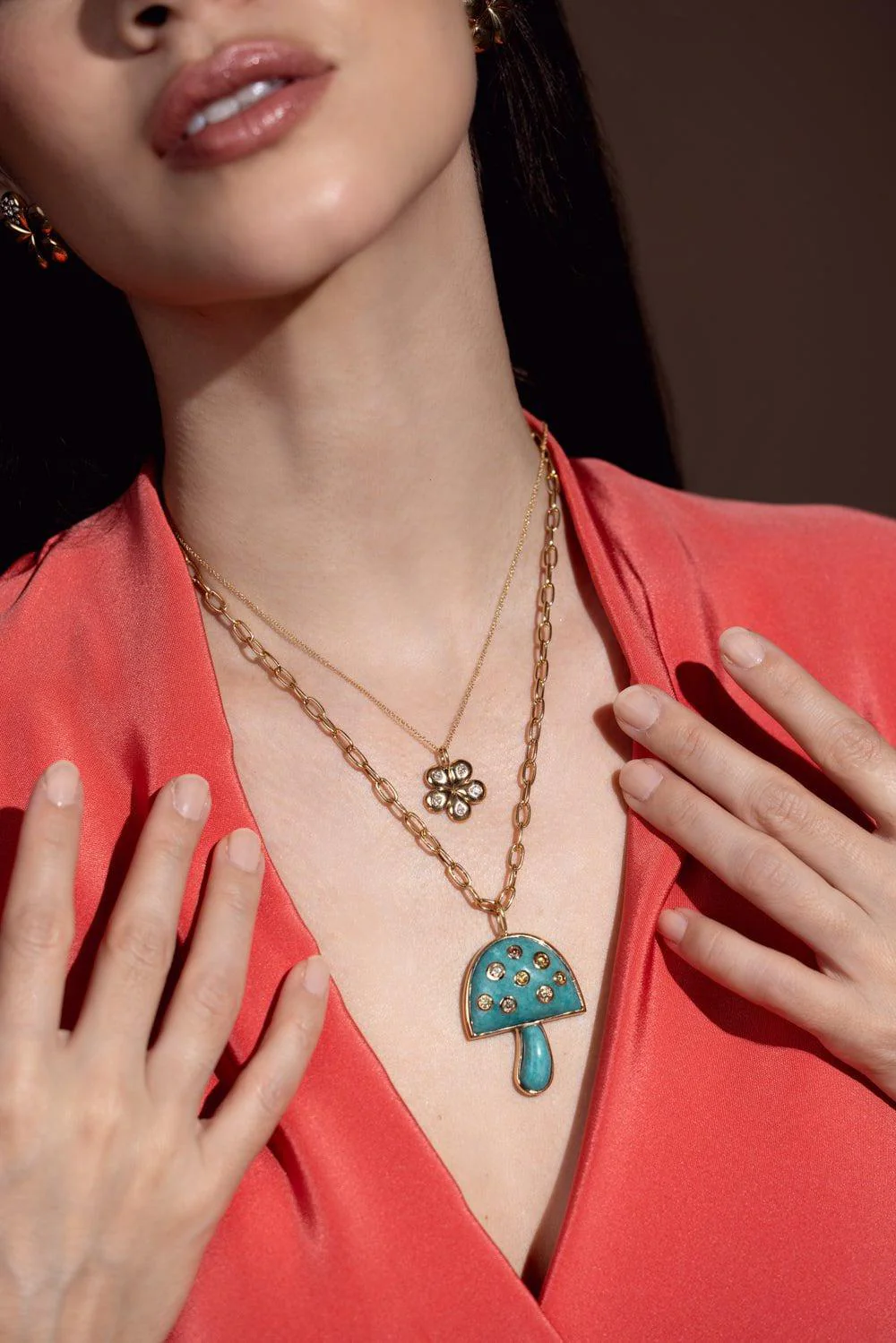 Mini Petal Flower Necklace - Image 6