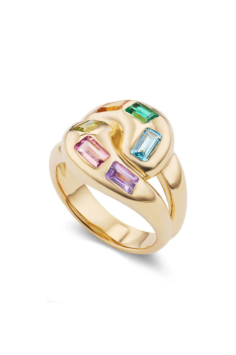 Multi Colored Knot Ring - Image 2
