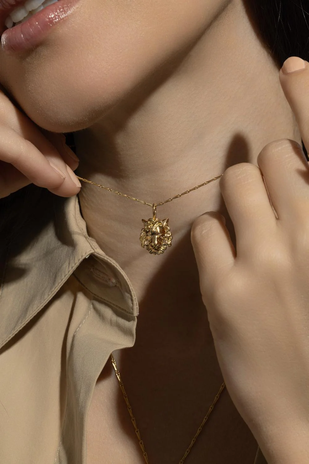 Small Leo Zodiac Necklace - Image 3