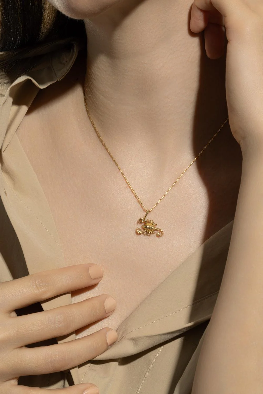 Small Scorpio Zodiac Necklace - Image 2