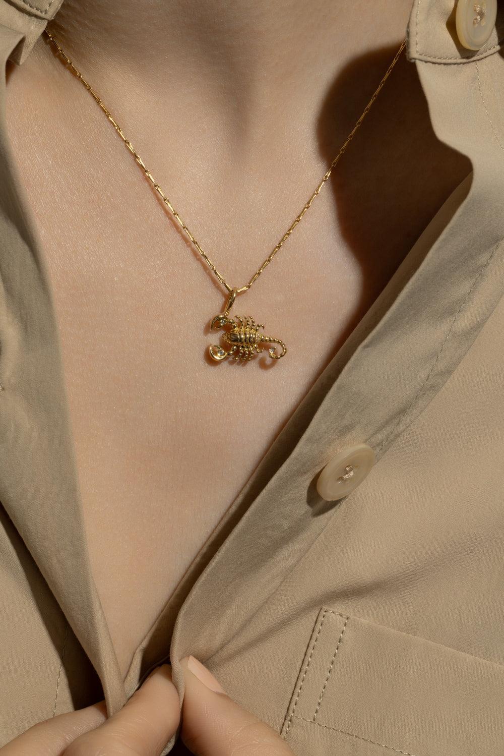 Small Scorpio Zodiac Necklace - Image 4