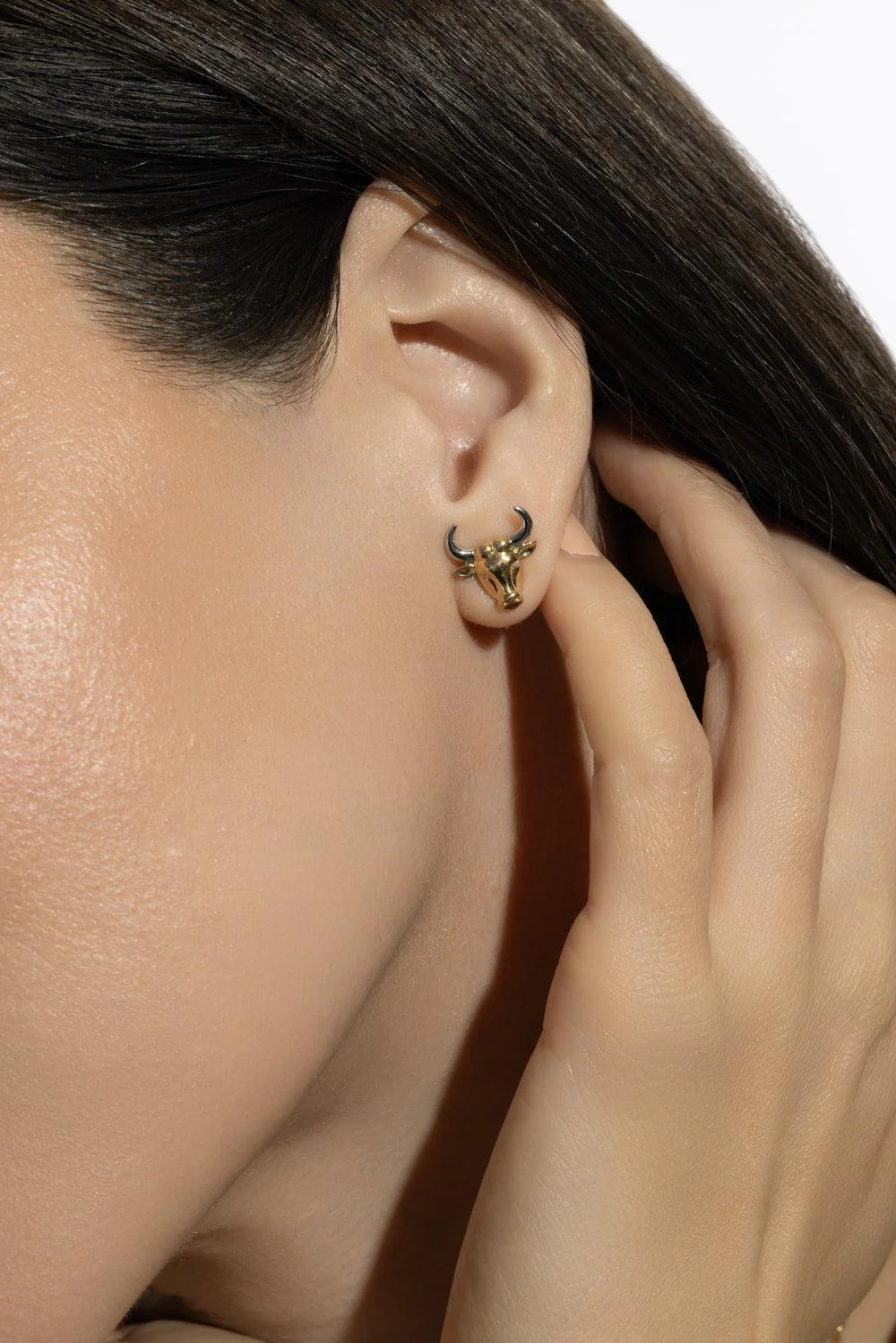 Taurus Zodiac Stud Earrings - Image 3