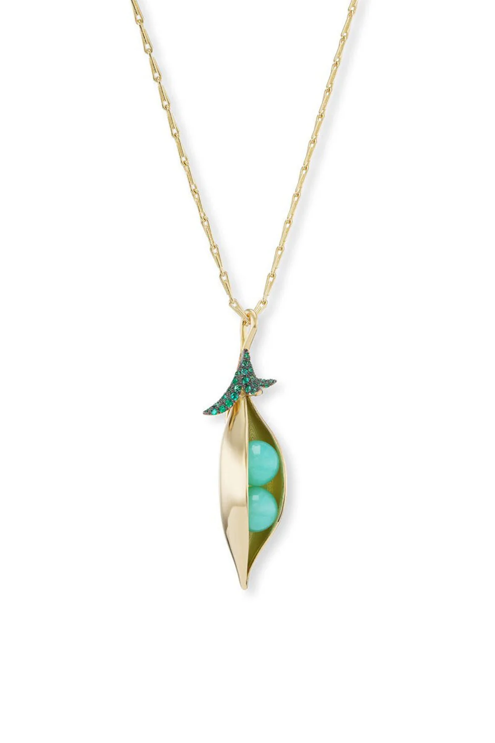 Two Sweet Peas Pendant Necklace - Image 5
