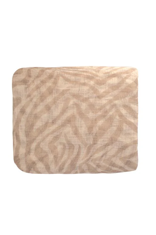 Abstract Scarf - Animalier Beige