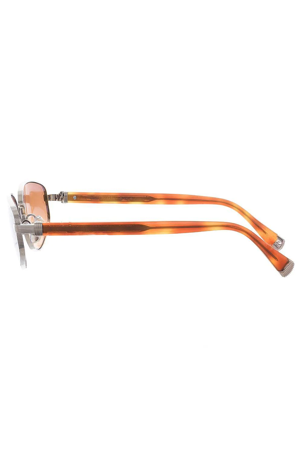 Angled Lens Sunglasses - Orange - Image 5