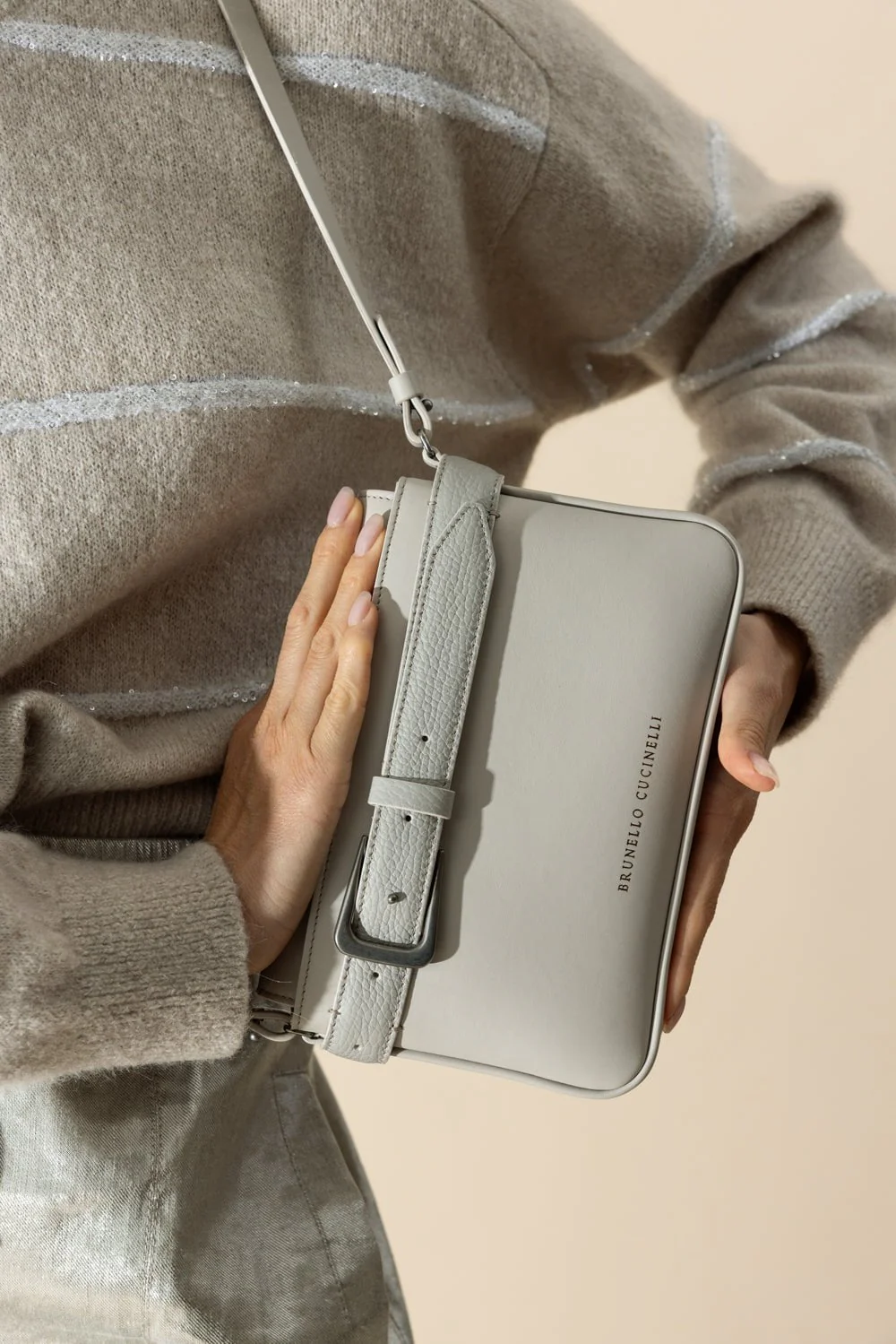 Buckle Crossbody - White - Image 4