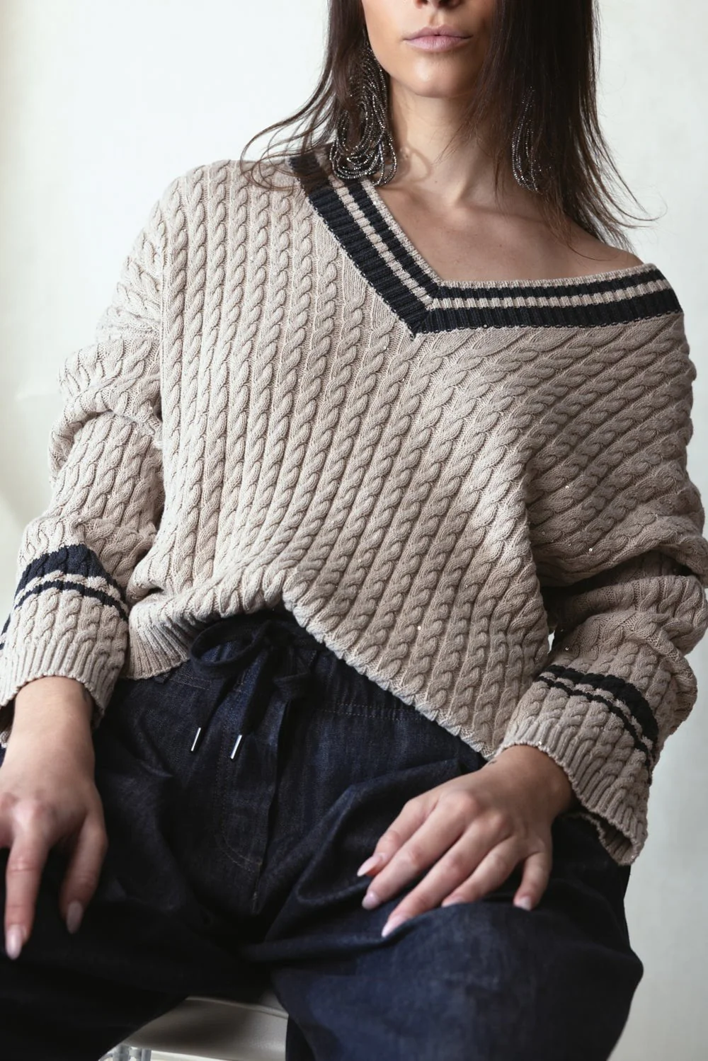 Cable Knit Jumper - Image 3