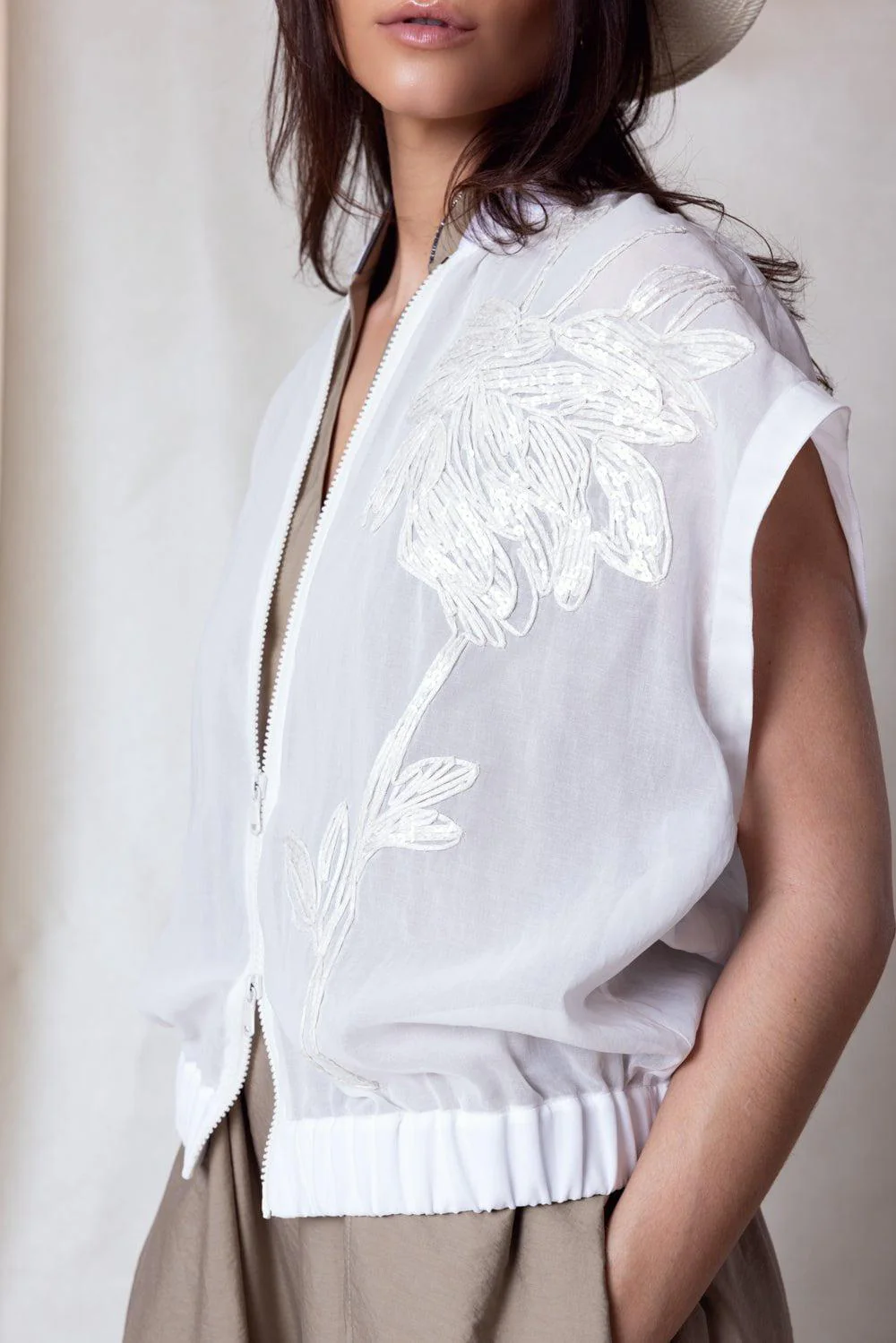 Cap Sleeve Magnolia Jacket - Image 2