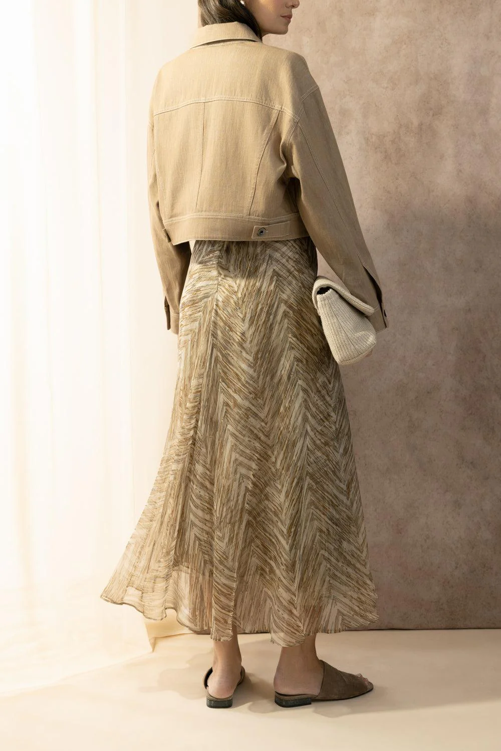 Chevron Panel Circle Skirt - Image 4
