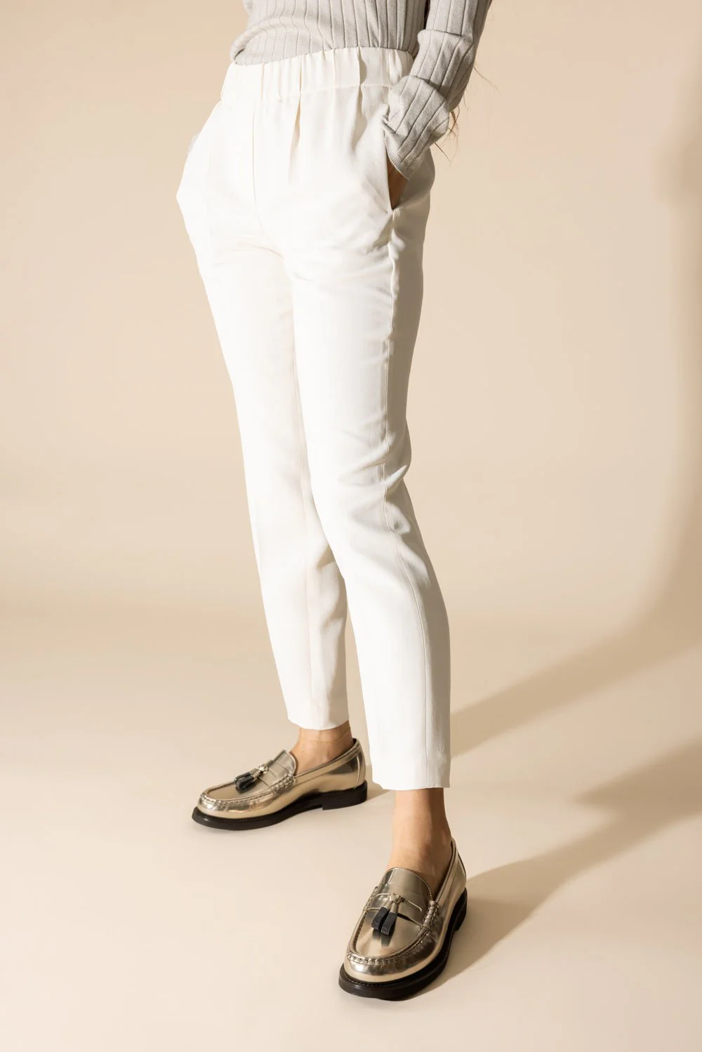 Classic Pull On Pant - Buttermilk - Image 3