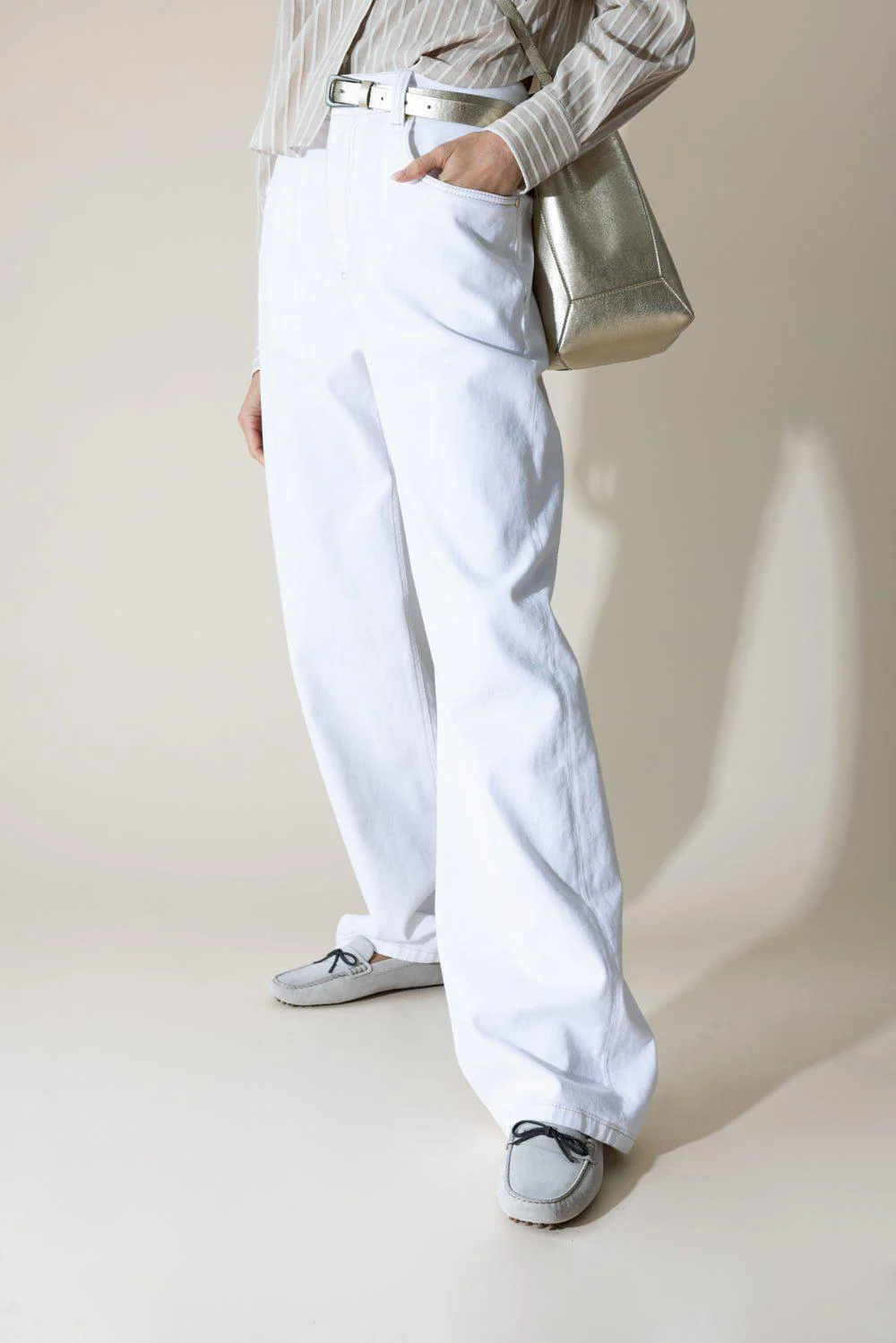 Comfort Trousers - Bianco Ottico - Image 3
