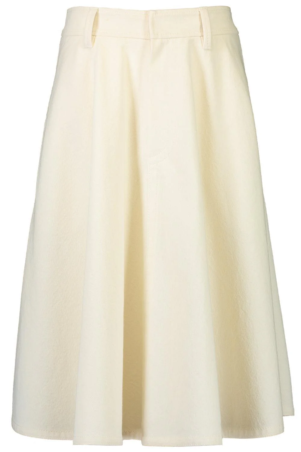Creased A-Line Midi Skirt
