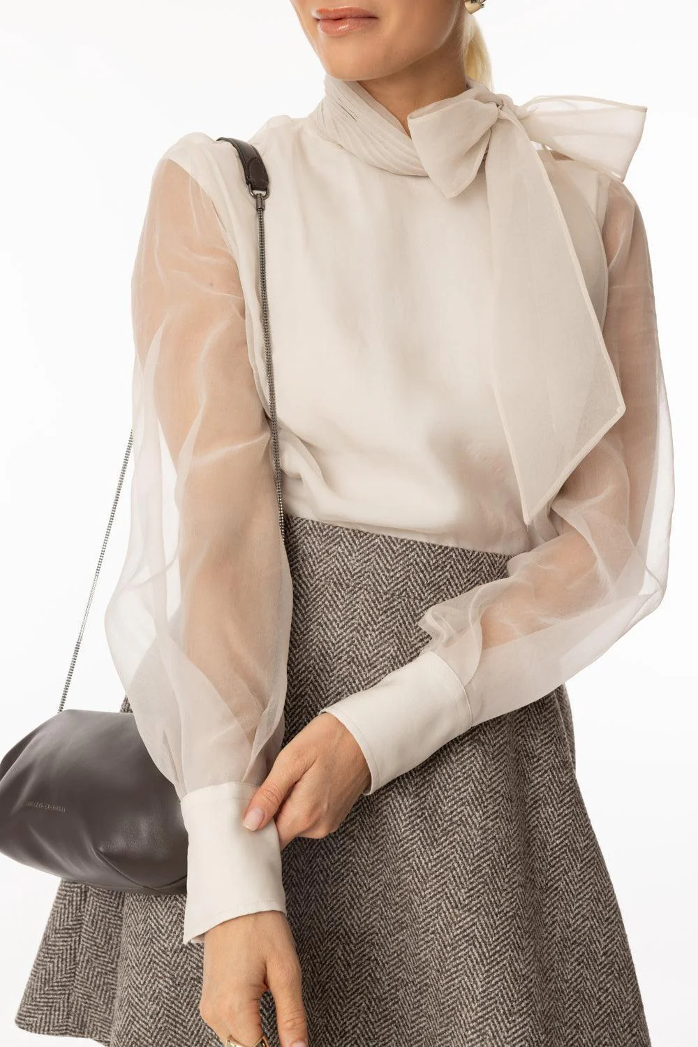 Crispy Bow Blouse - Image 3