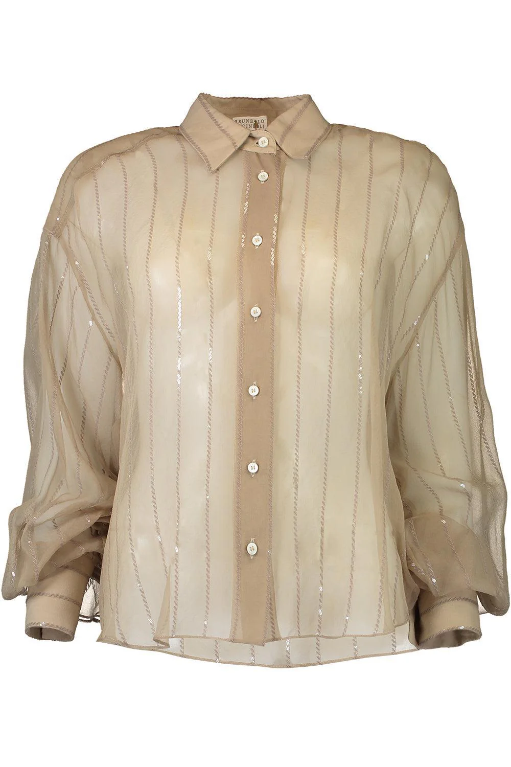 Crispy Vertical Paillette Blouse