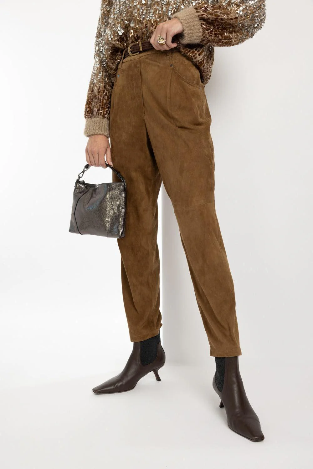 Cropped Pull On Pant - Image 3