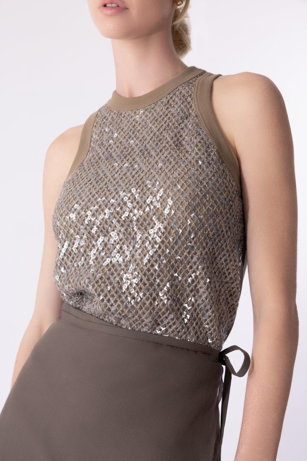 Dazzling Embroidered Tank - Nutshell - Image 3