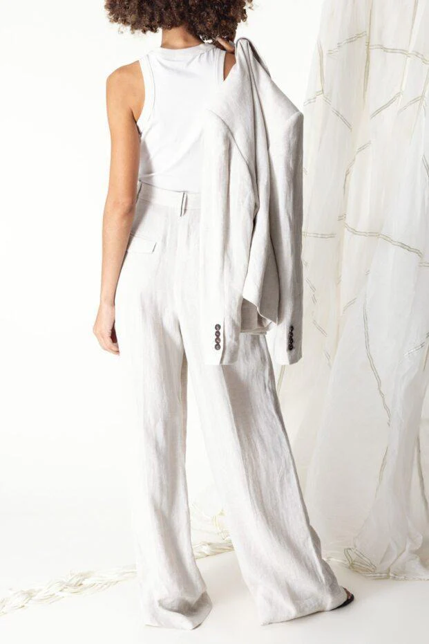 Dazziling Embroidered Tank - Warm White - Image 4