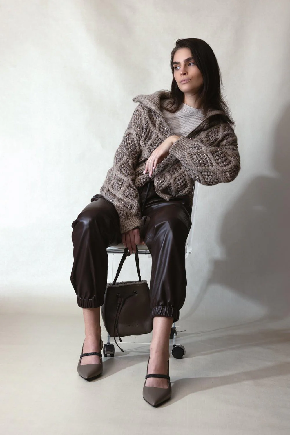 Dazzling Net Cable Cardigan - Image 3