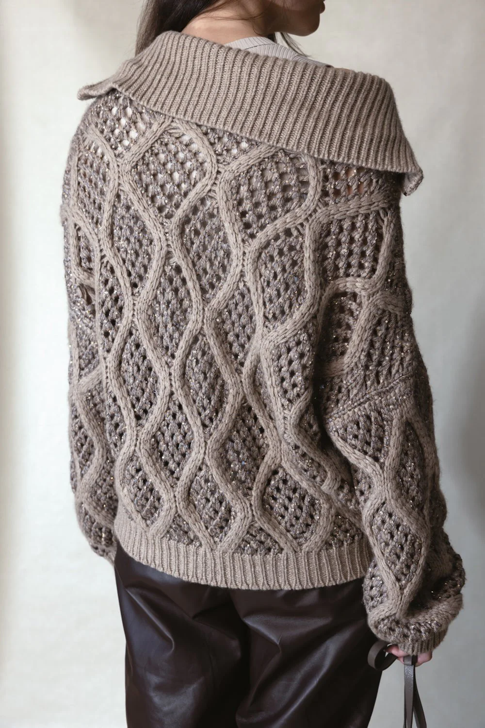 Dazzling Net Cable Cardigan - Image 4