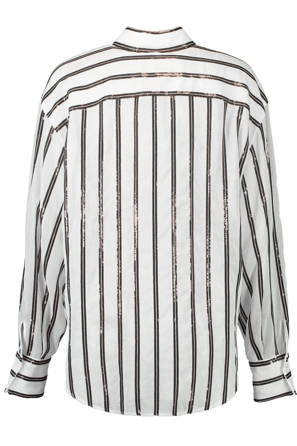 Dazzling Stripe Embroidery Shirt - Image 4