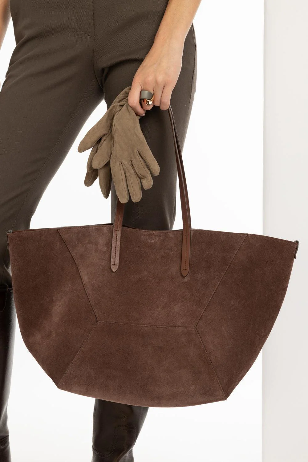 DC Duo Bag - Burgundy Suede - Image 4