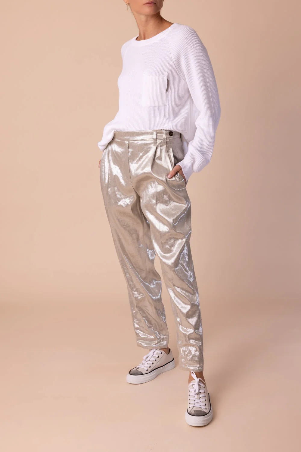 English Rib Monili Pocket Sweater - Image 3