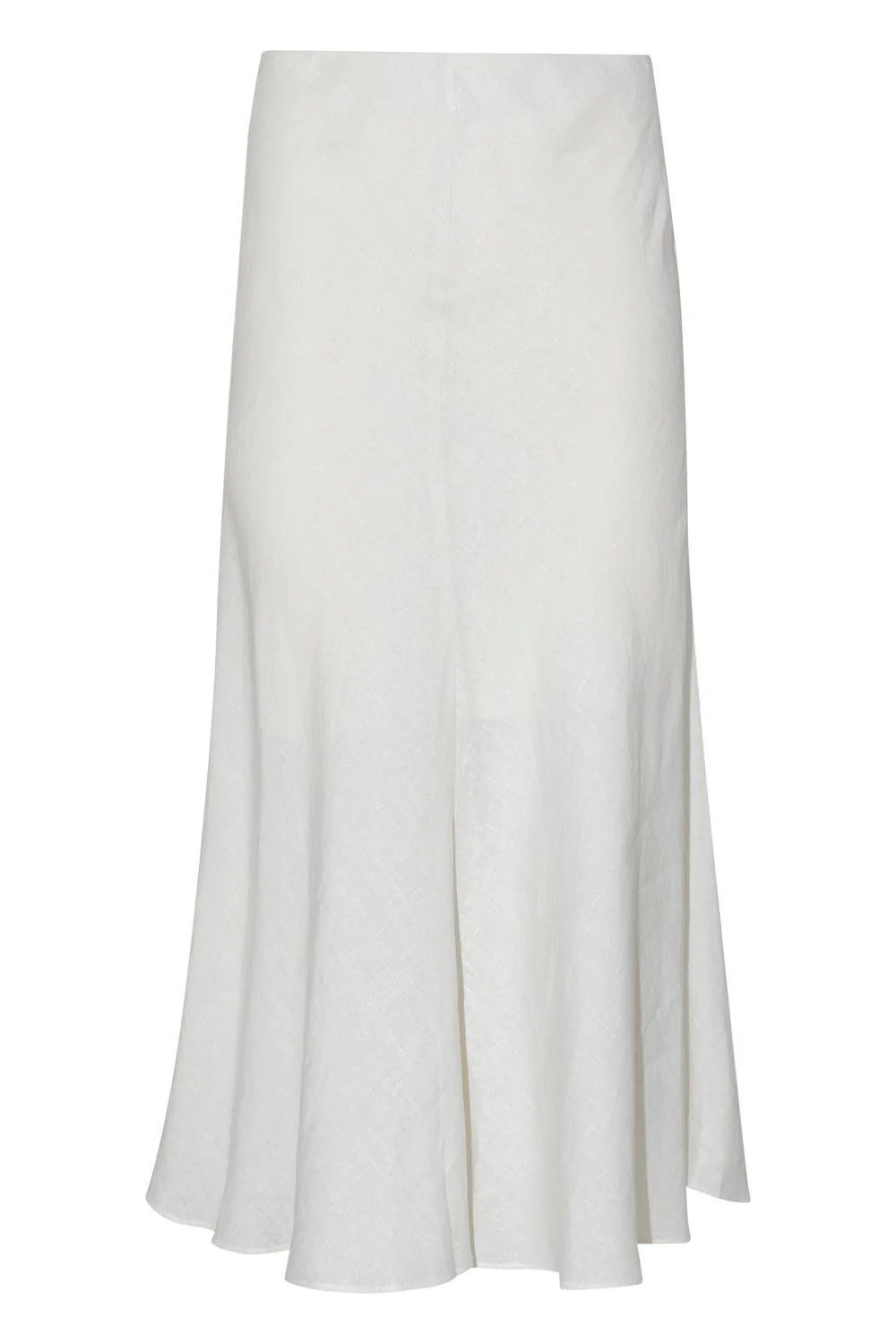 Fit And Flare Midi Skirt - Coconut Milk
