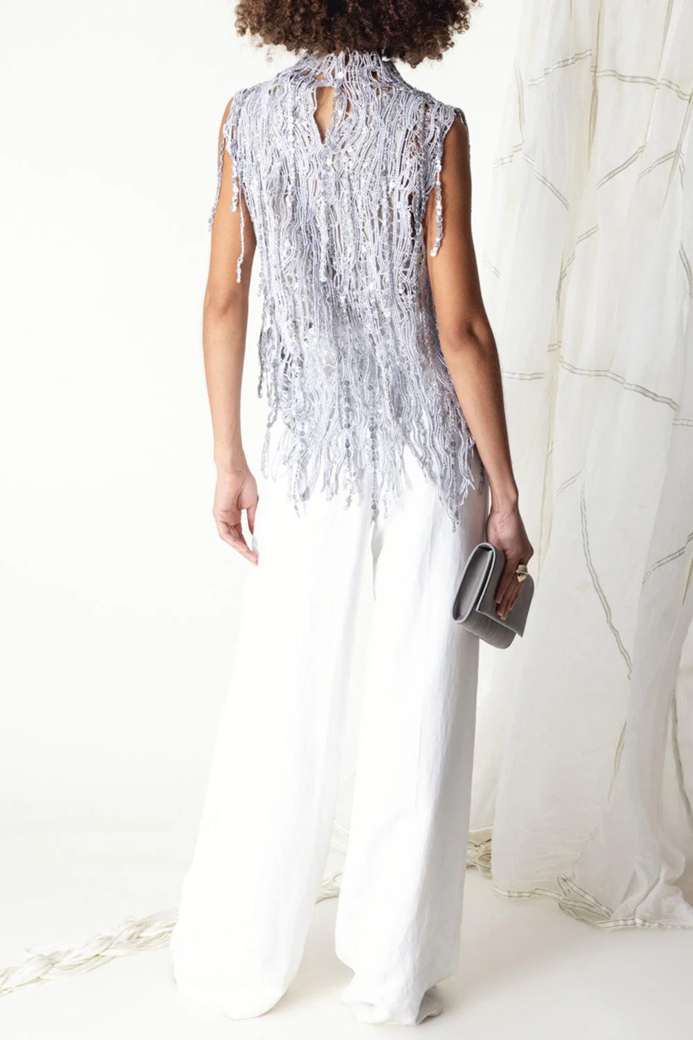 Fluid Loose Pleated Trousers - Image 4