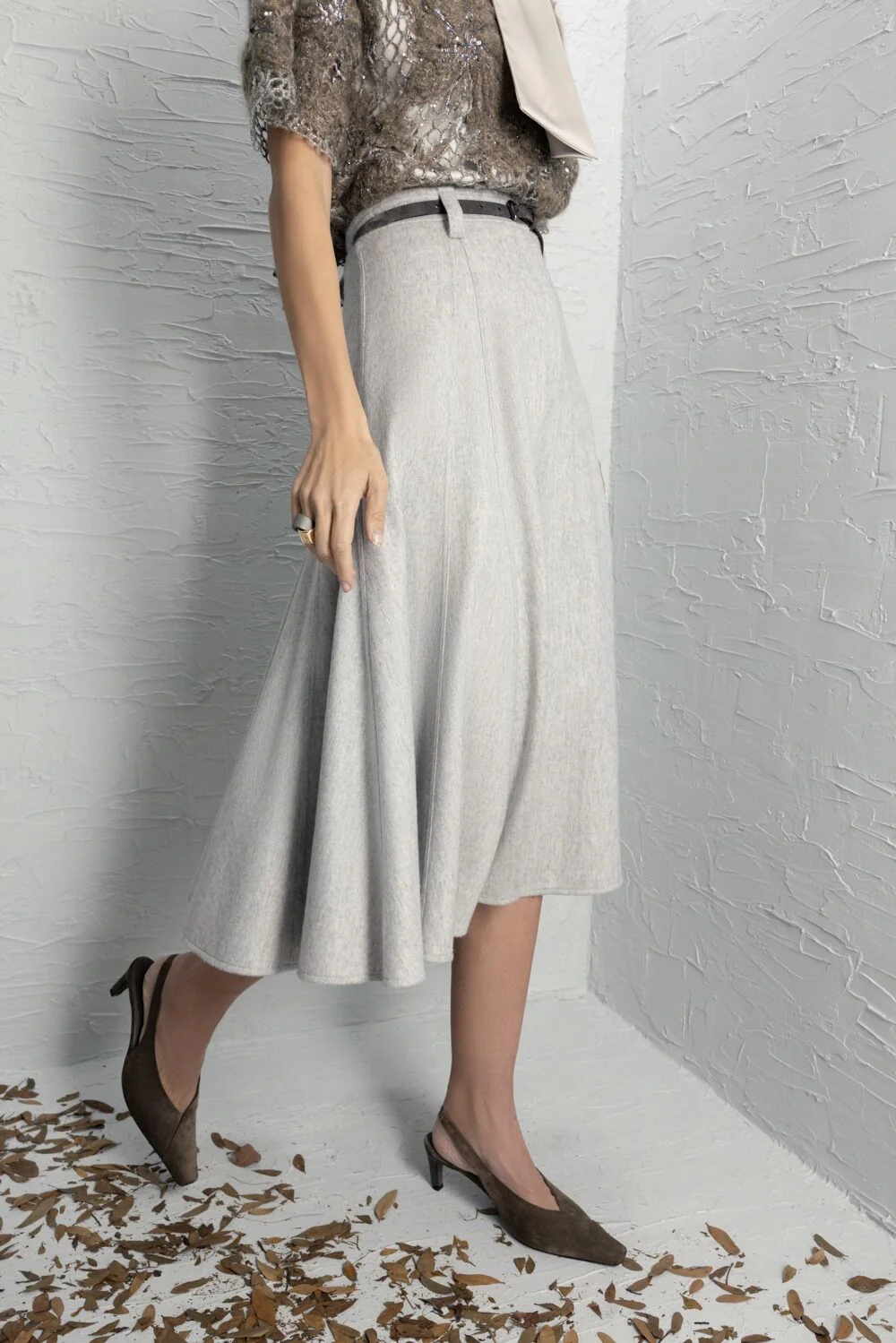 Flute Midi Skirt - Image 3