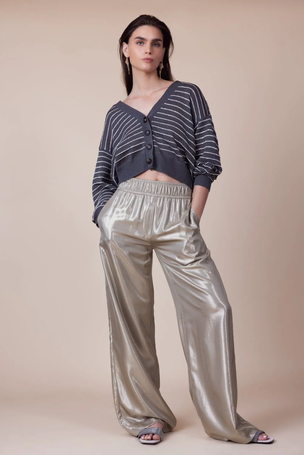 Glam Stripe Cardigan - Image 2