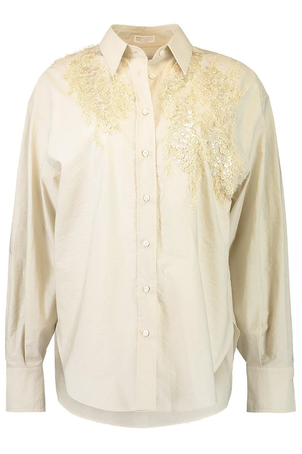 Halo Emrbroidered Long Sleeve Shirt