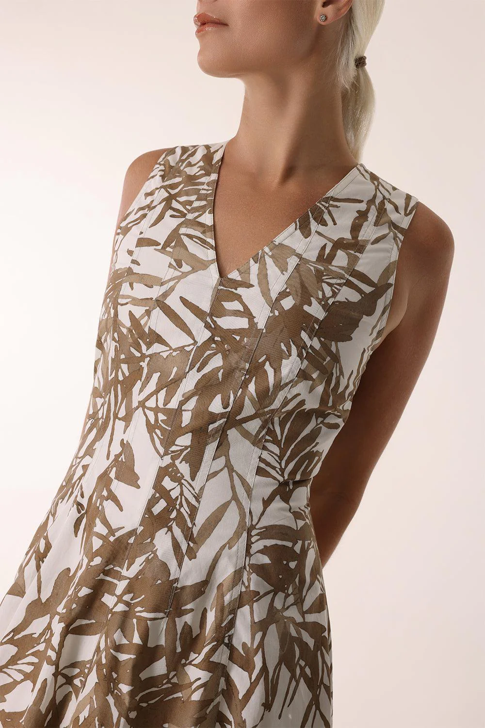 Herbarium V-Neck Midi Dress - Image 3