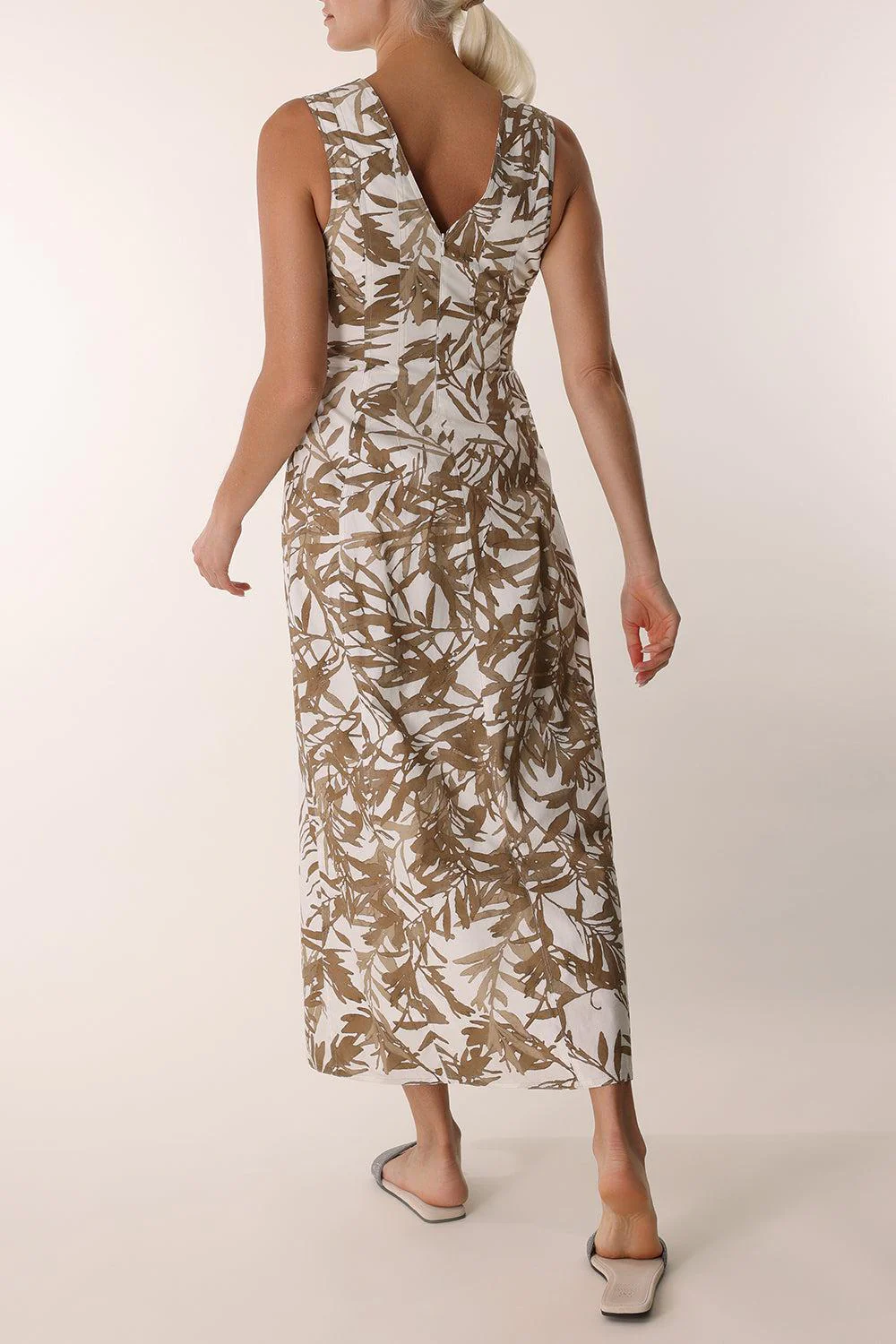 Herbarium V-Neck Midi Dress - Image 4
