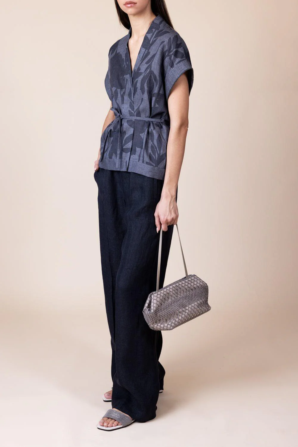 Herringbone Pant - Black - Image 2