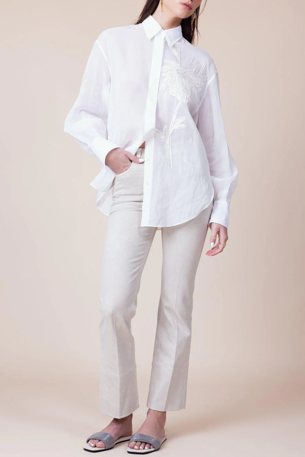 Inset Barrel Hem Jean - Image 4