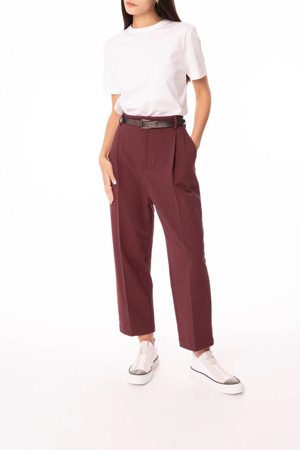 Lightweight Cropped Trousers - Image 2