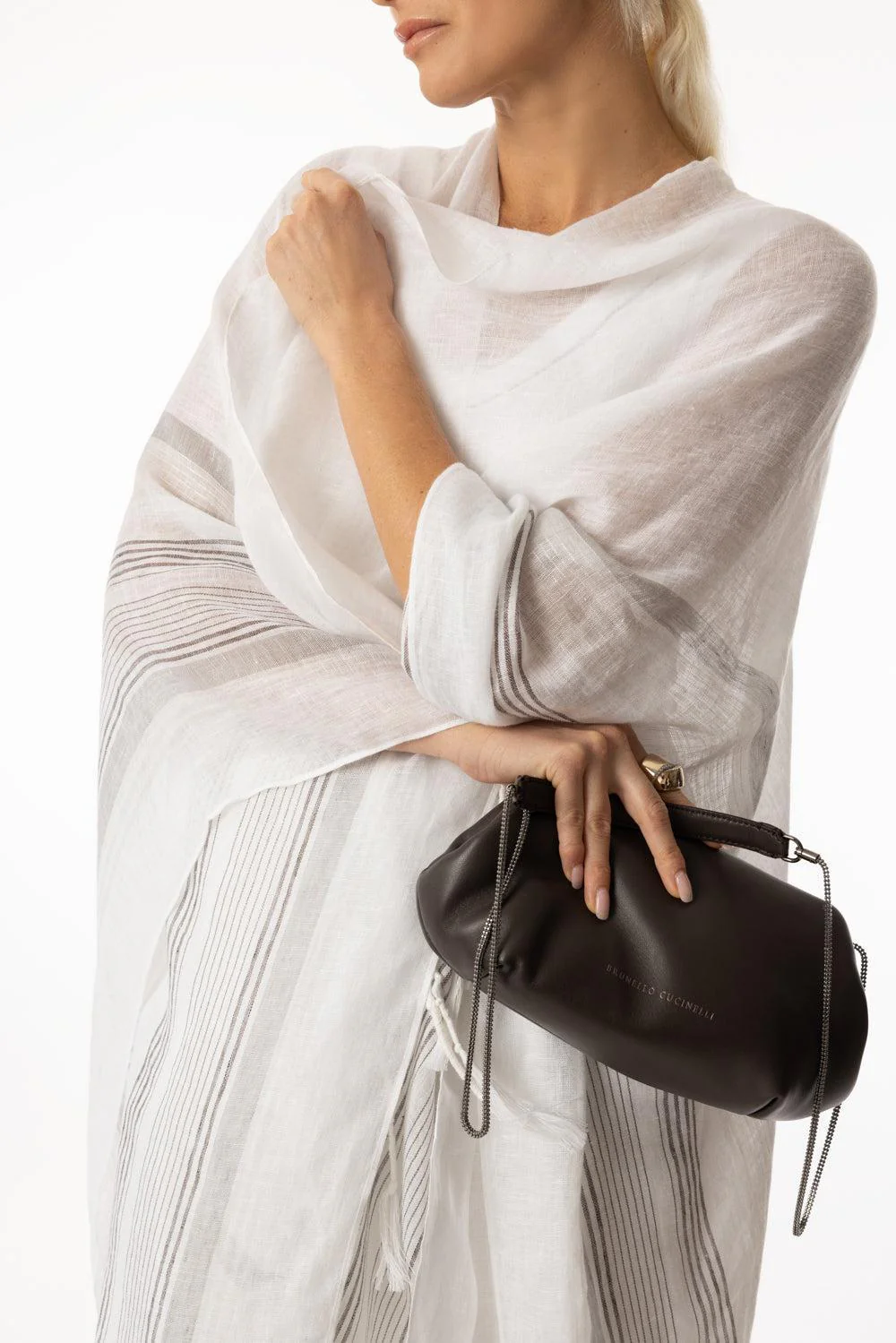 Long Lurex Poncho - Image 3