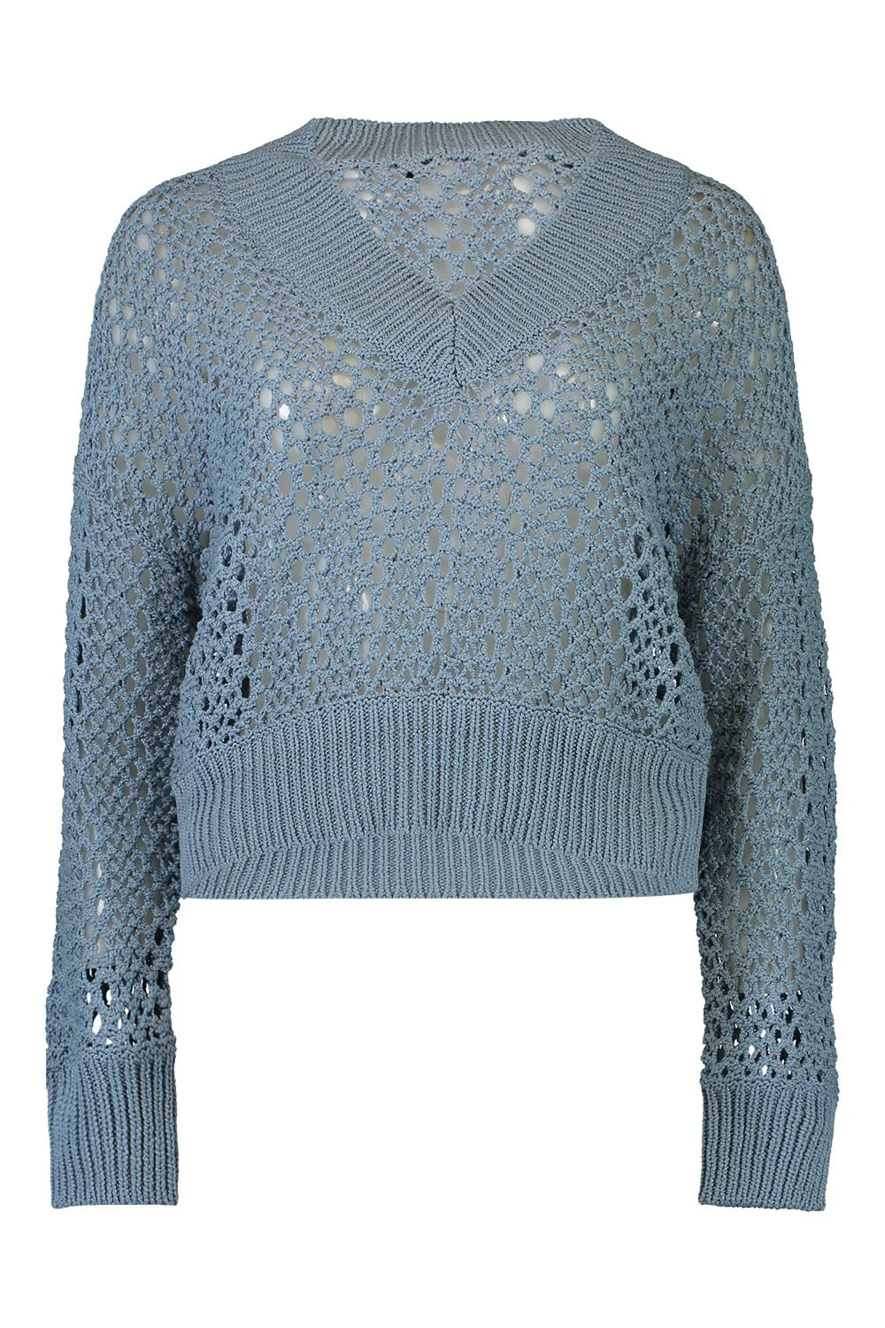 Long Sleeve Net Pullover