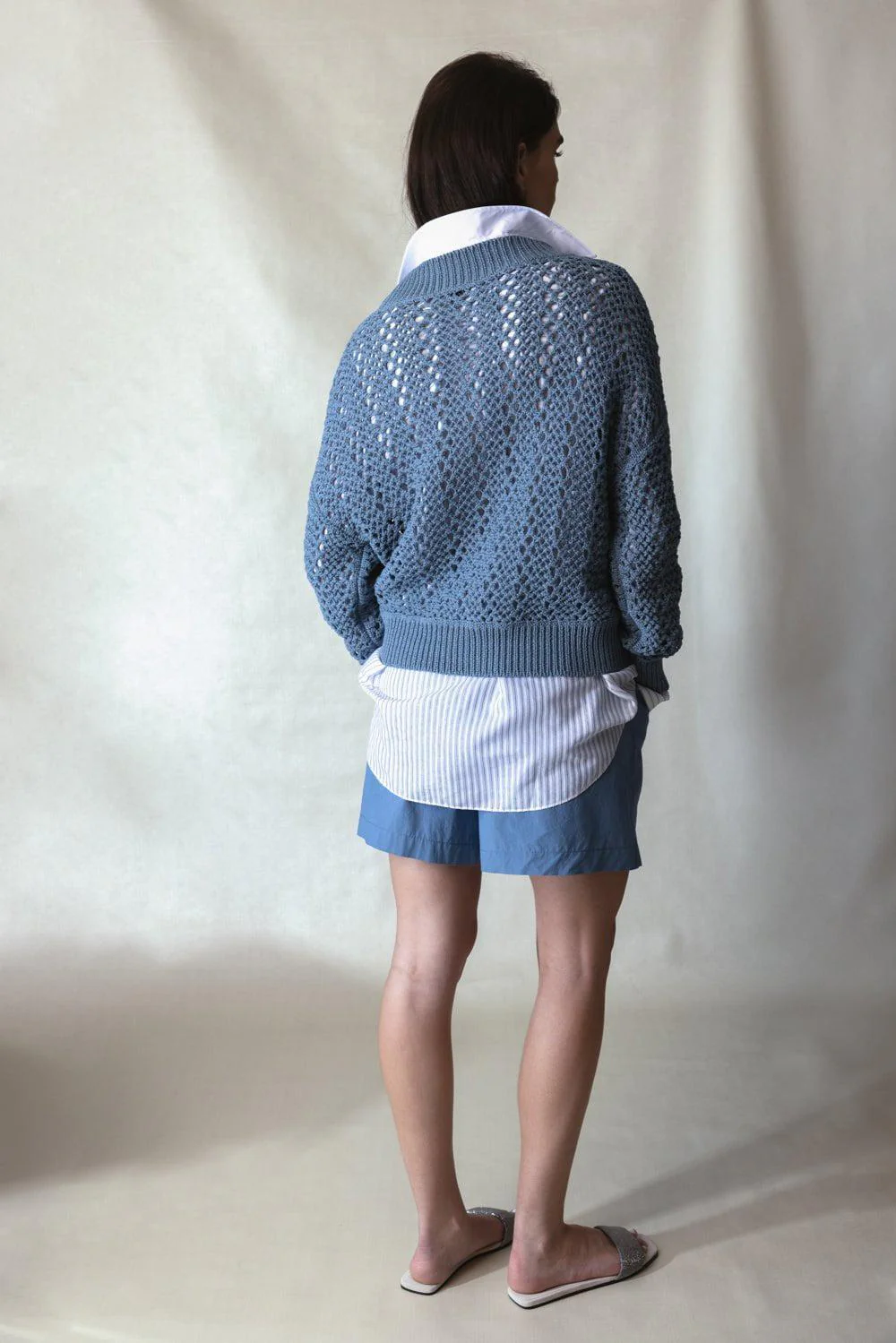 Long Sleeve Net Pullover - Image 4