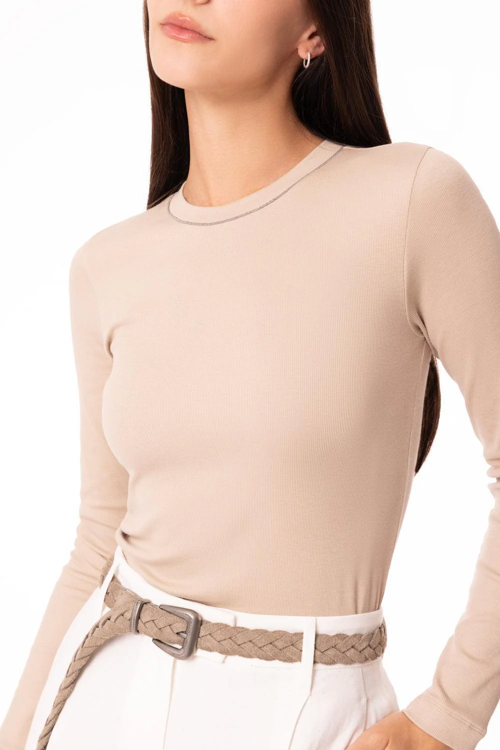 Long Sleeve Ribbed Tee - Image 3