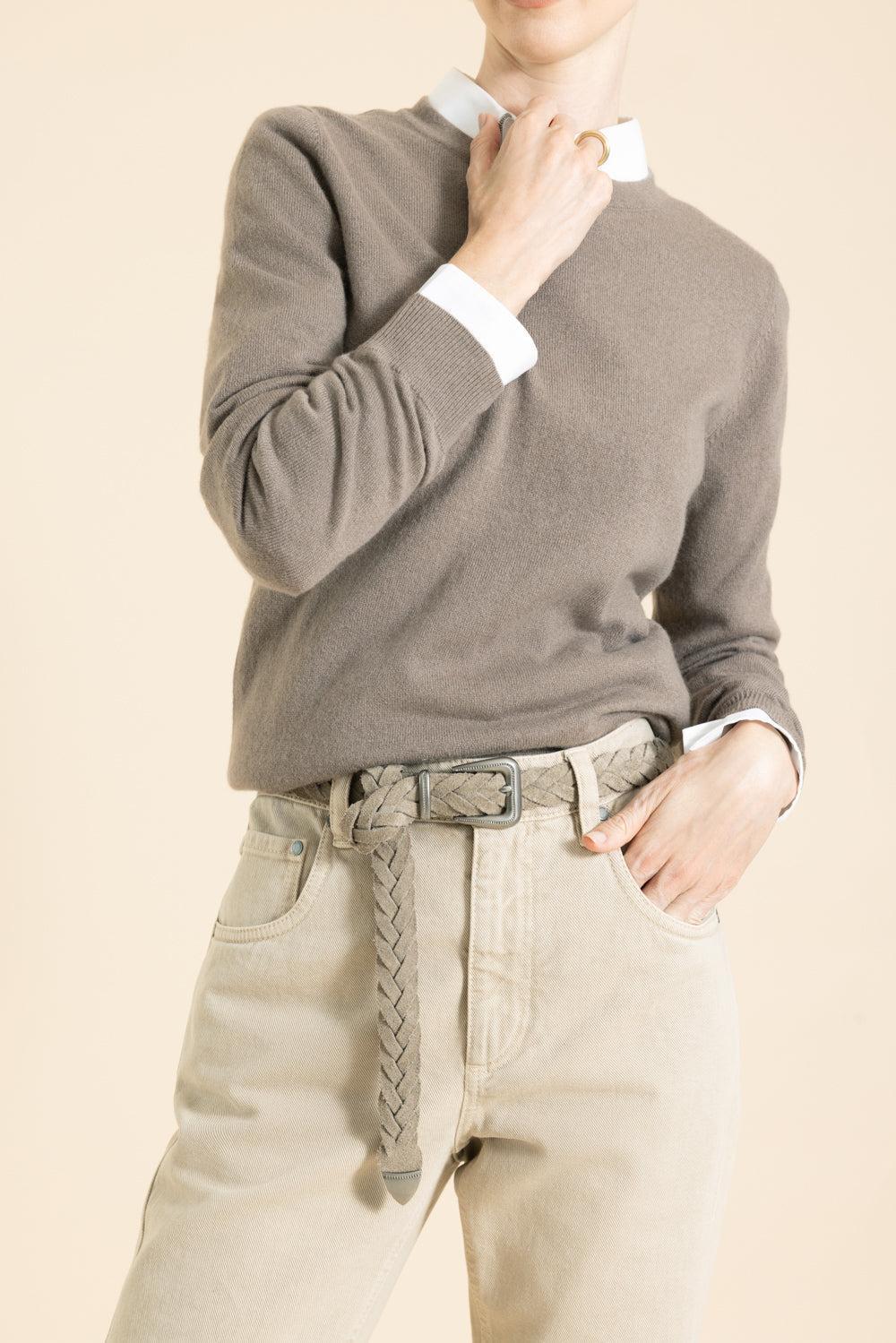 Long Sleeve Sweater - Brown - Image 2