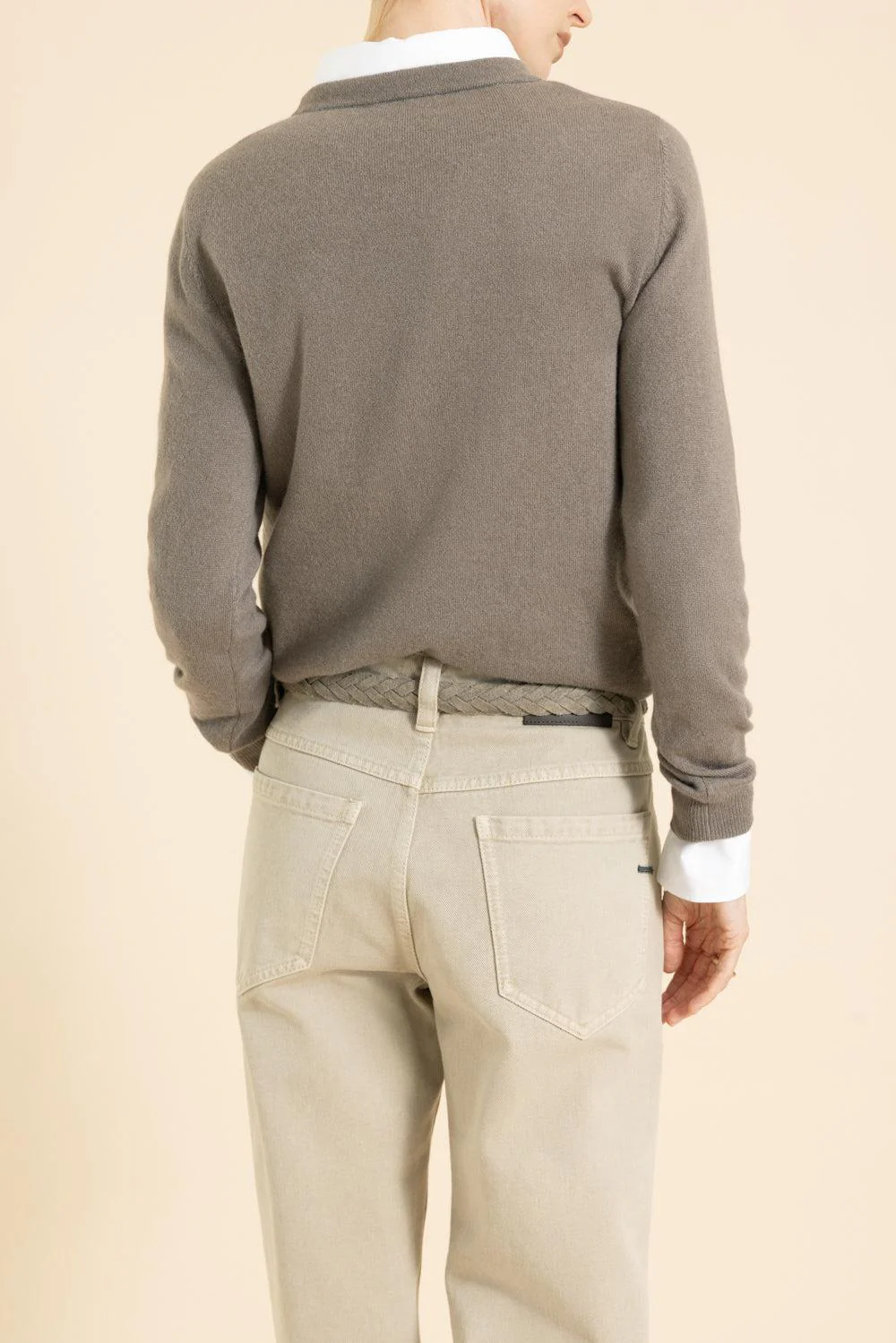 Long Sleeve Sweater - Brown - Image 4