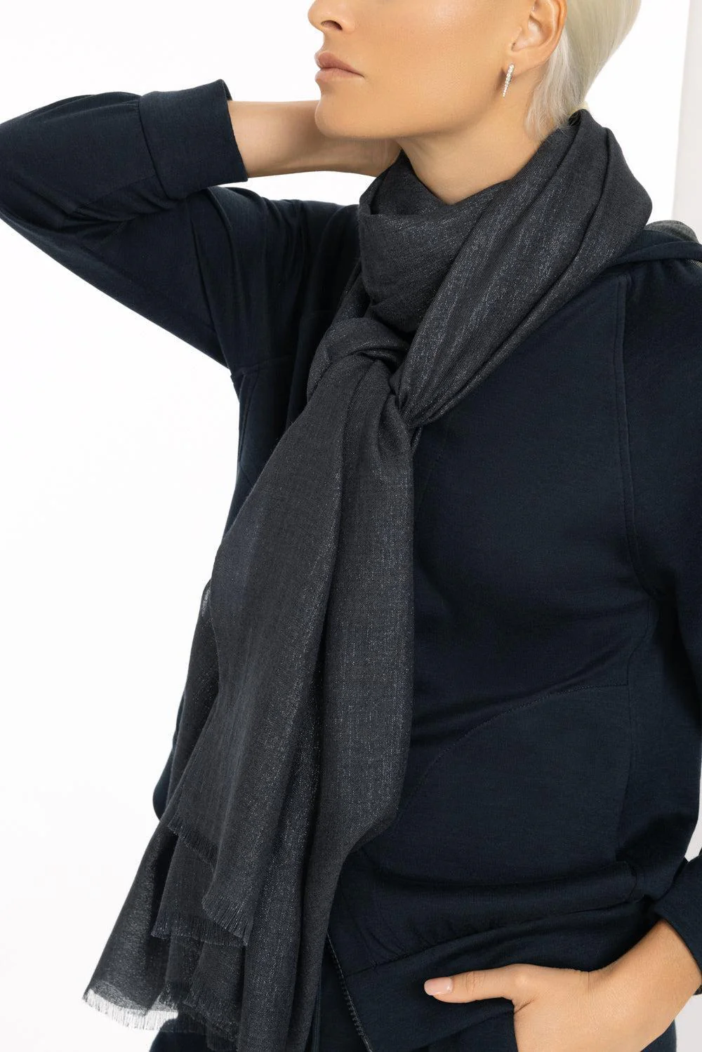 Lurex Scarf - Abisso - Image 2