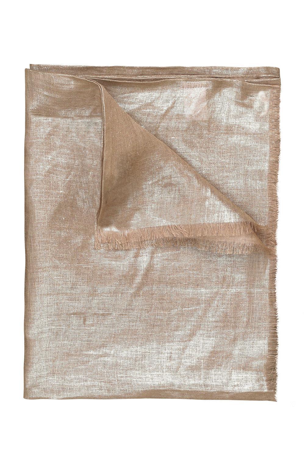 Lurex Scarf - Camel